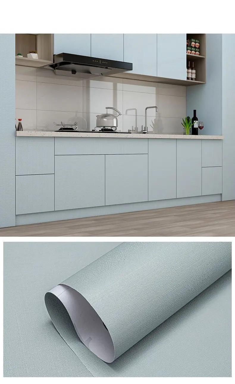 Kitchen Cabinet Oil-proof PVC Thickened Self-adhesive Wallpaper Waterproof Contact Paper Desktop Door Furniture Wall Stickers