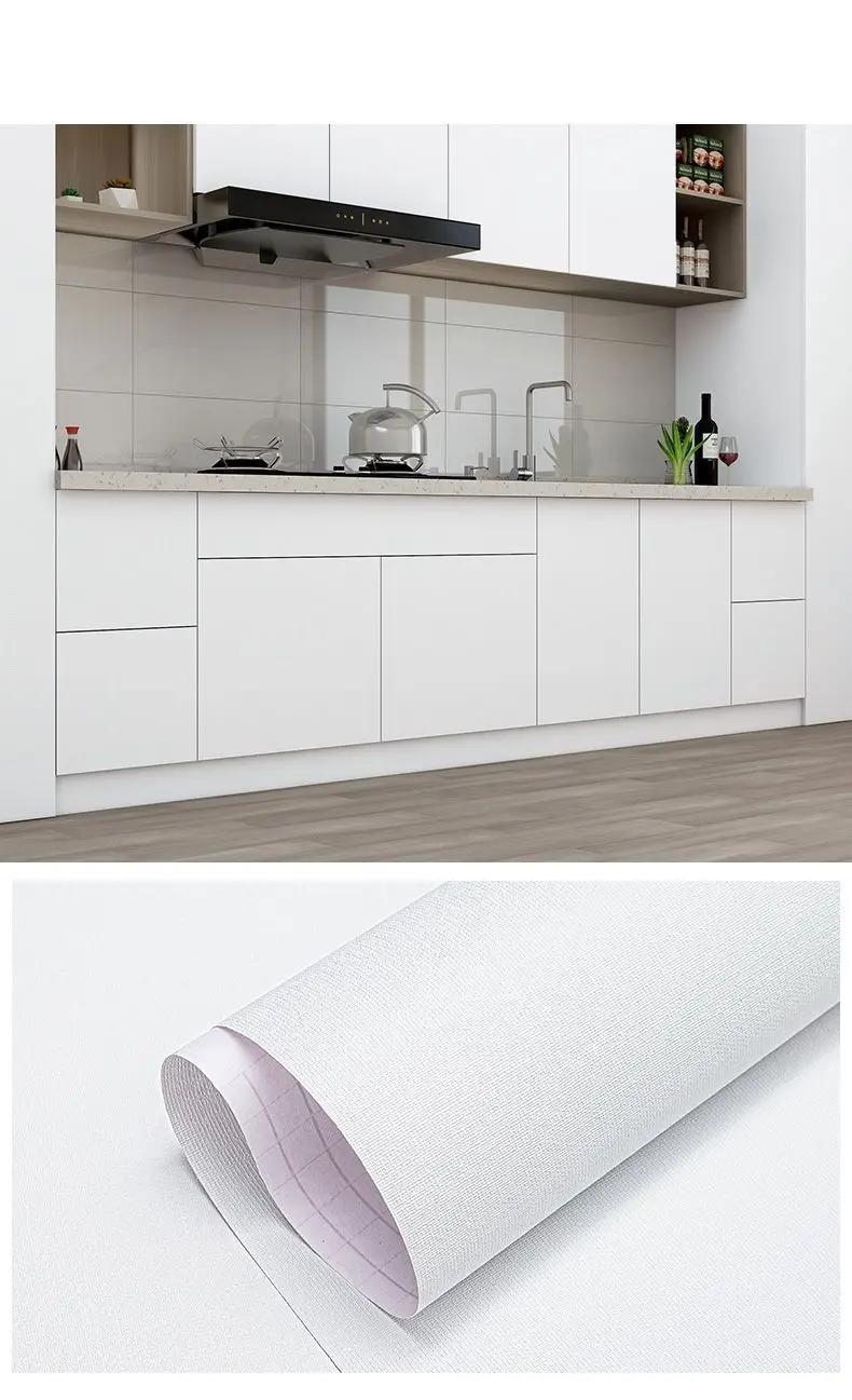 Kitchen Cabinet Oil-proof PVC Thickened Self-adhesive Wallpaper Waterproof Contact Paper Desktop Door Furniture Wall Stickers