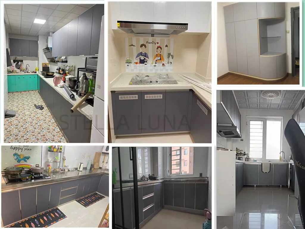 Kitchen Cabinet Oil-proof PVC Thickened Self-adhesive Wallpaper Waterproof Contact Paper Desktop Door Furniture Wall Stickers