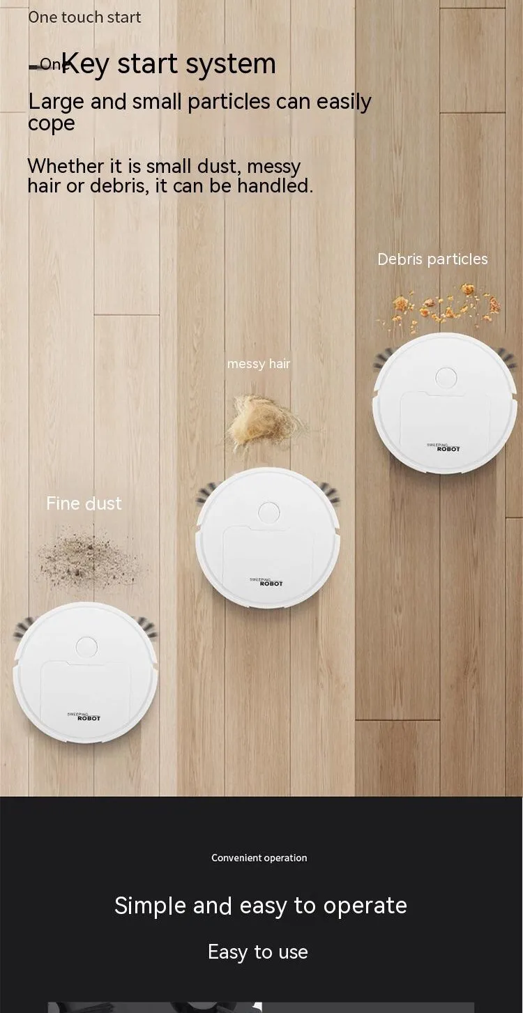 Mart Sweeping Robot Household Mini Intelligent Sweeping Robot Sweeping Dragging Suction AllinOne Machine