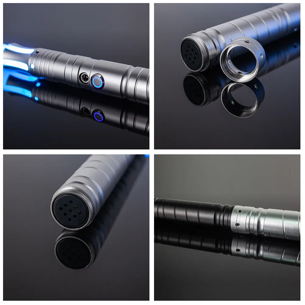 RGB Metal Lightsaber Laser Sword Sabre De Luz FOC Rave Weapon Dueling Flashing Toy 7 Color Changing Kpop Lightstick