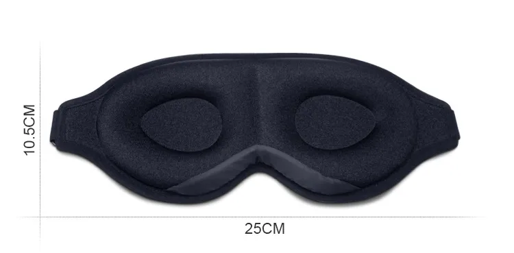 3D Memory Foam Silk Sleep Mask Soft Eye Patches Comfort Three Dimensiona Design Face Sleeping Mask Eyeshade Breathable Women Men