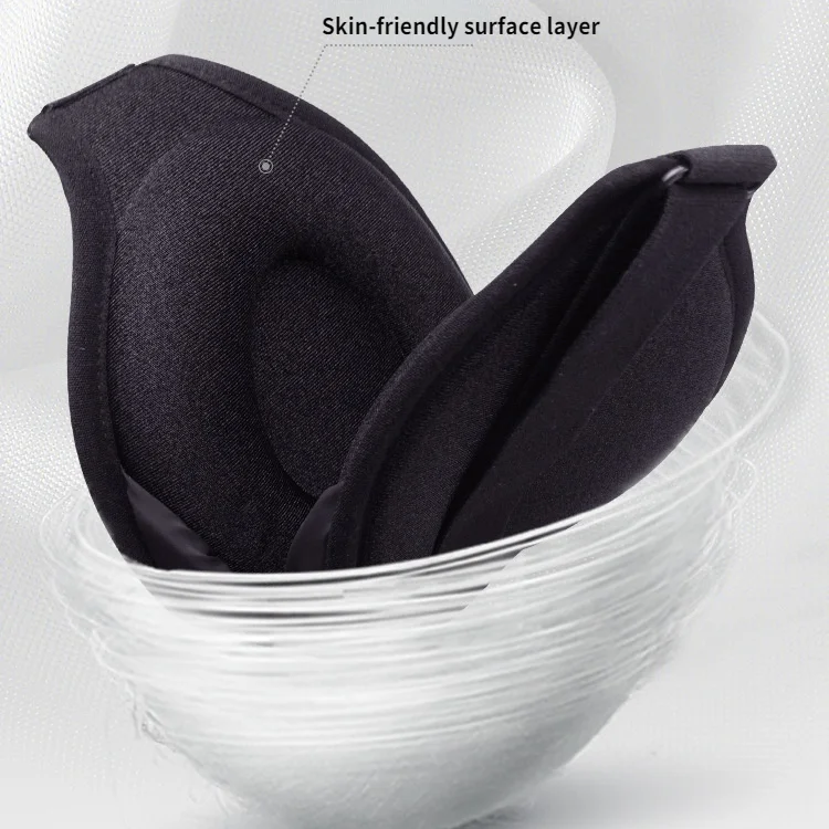 3D Memory Foam Silk Sleep Mask Soft Eye Patches Comfort Three Dimensiona Design Face Sleeping Mask Eyeshade Breathable Women Men