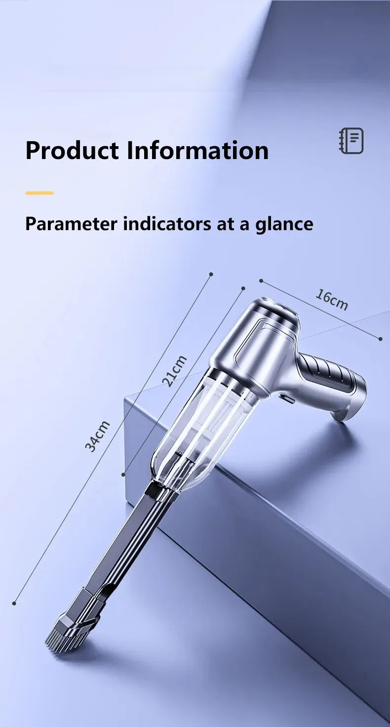 2023 12000Pa Wireless Hand-Held Vehicle Vacuum Handheld Mini Portable Robot Cleaner For Car Home Desktop Keyboard Cleaning 2023 12000Pa Wireless Hand-Held Vehicle Vacuum Handheld Mini Portable Robot Cleaner For Car Home Desktop Keyboard Cleaning