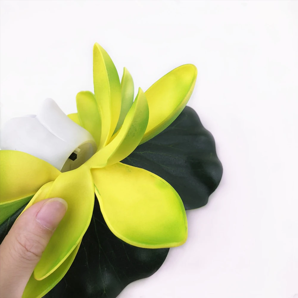 LED Waterproof Floating Lotus Light Lily Flower Night Lamp Artificial Flower Lamp Outdoor Garden Lighting Landscape Decoration
