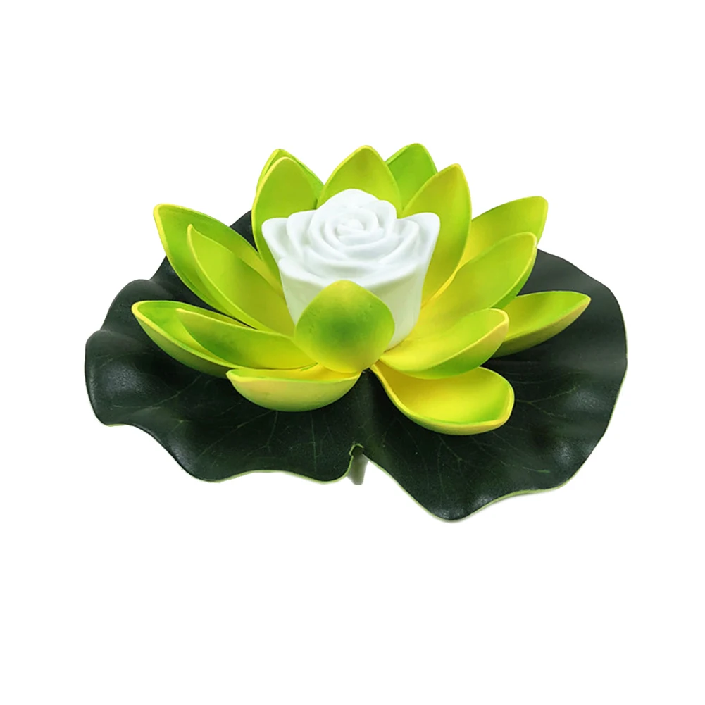 LED Waterproof Floating Lotus Light Lily Flower Night Lamp Artificial Flower Lamp Outdoor Garden Lighting Landscape Decoration