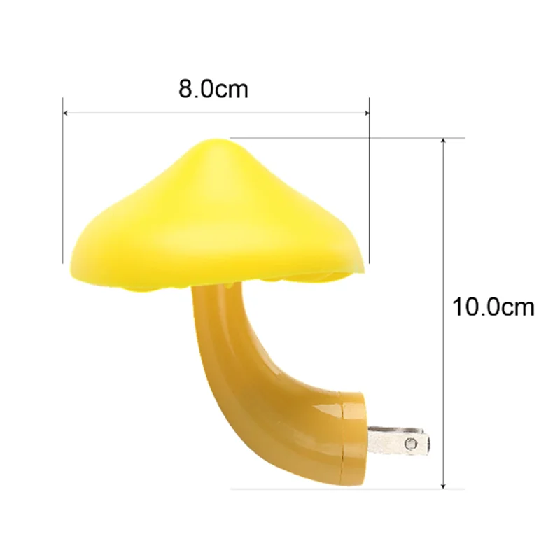 LED Night light Mushroom Wall lamp Socket Type Eu, Us Plug 220V light Sensor Bedroom, Home Decor, lovely Atmosphere lighting