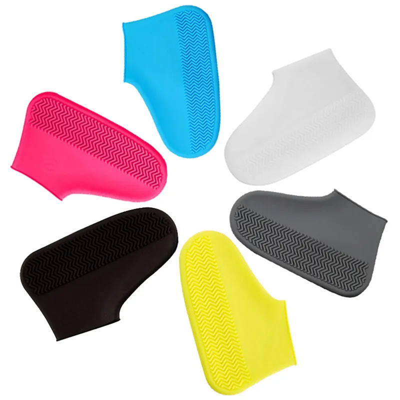 1 Pair Waterproof Non-slip Silicone Shoe High Elastic Wear-resistant Unisex Rain Boots for Outdoor Rainy Day Reusable Shoe Cover 1 Pair Waterproof Non-slip Silicone Shoe High Elastic Wear-resistant Unisex Rain Boots for Outdoor Rainy Day Reusable Shoe Cover