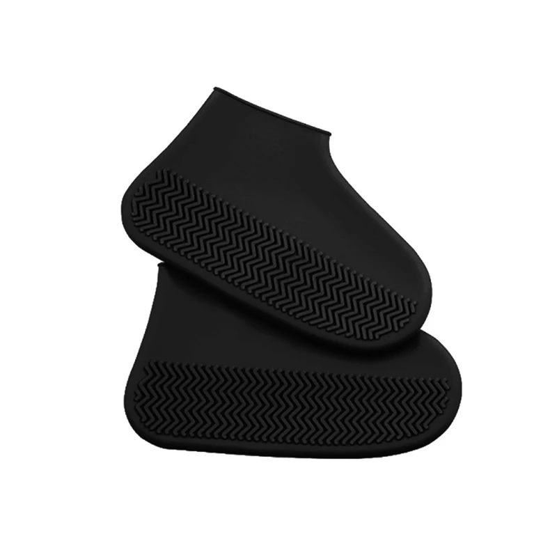 1 Pair Waterproof Non-slip Silicone Shoe High Elastic Wear-resistant Unisex Rain Boots for Outdoor Rainy Day Reusable Shoe Cover 1 Pair Waterproof Non-slip Silicone Shoe High Elastic Wear-resistant Unisex Rain Boots for Outdoor Rainy Day Reusable Shoe Cover