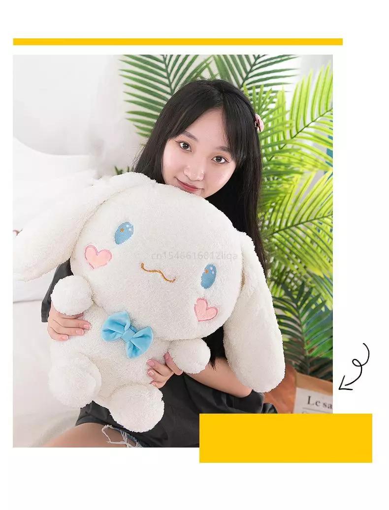 Anime Sanrio Kawaii Cinnamoroll Plush Toys Pillow Action Figure Stuffed Animal Comfort Soft Doll Children Toys Christmas Gift