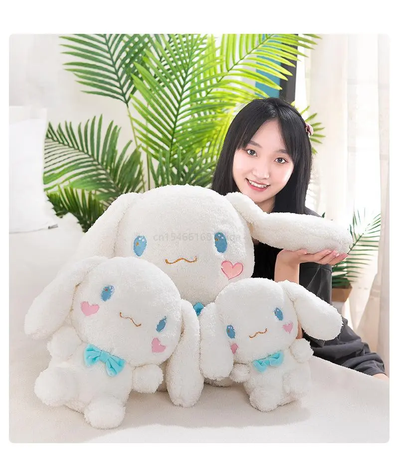 Anime Sanrio Kawaii Cinnamoroll Plush Toys Pillow Action Figure Stuffed Animal Comfort Soft Doll Children Toys Christmas Gift