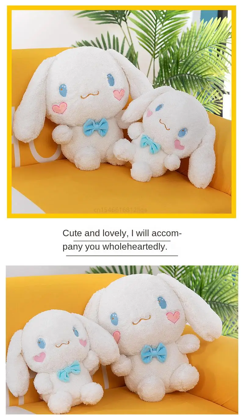 Anime Sanrio Kawaii Cinnamoroll Plush Toys Pillow Action Figure Stuffed Animal Comfort Soft Doll Children Toys Christmas Gift