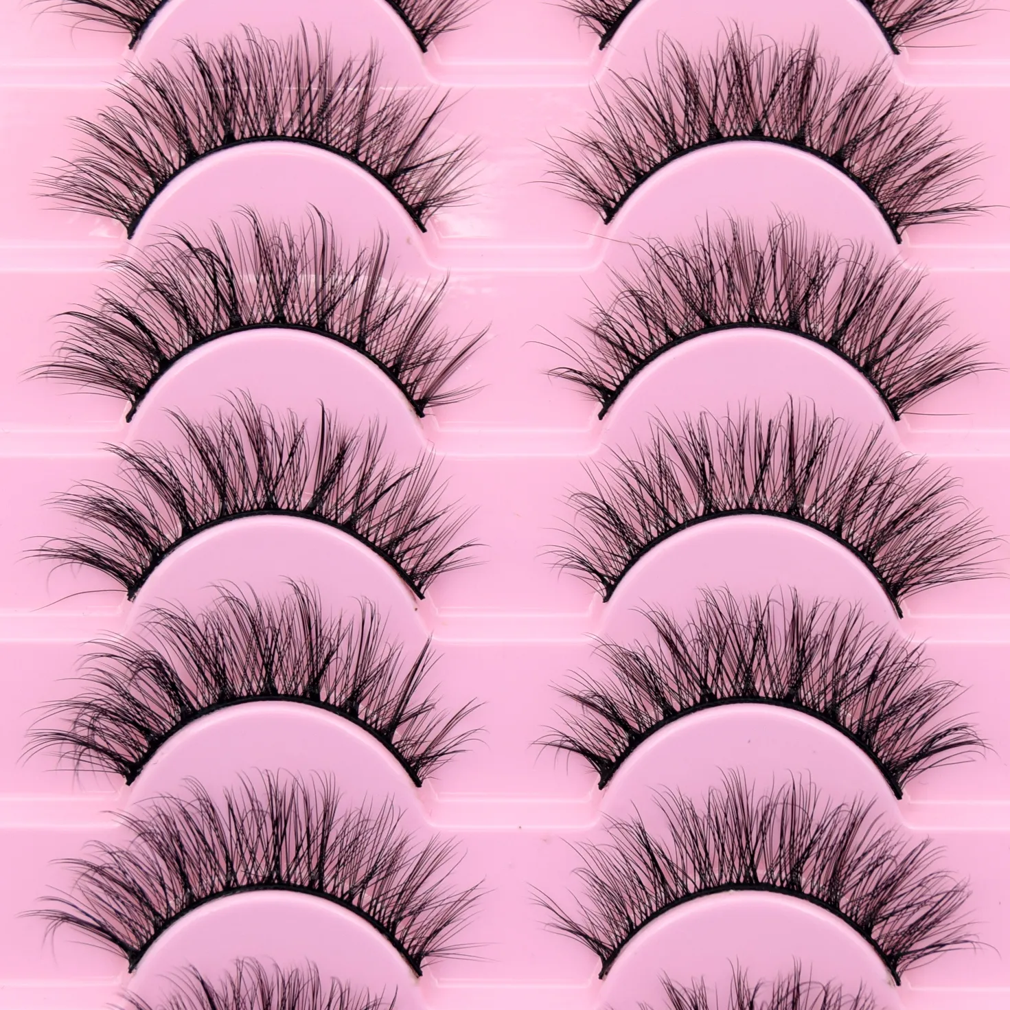 10 Pairs Eyelashes Natural Long 3D Mink Lashes Fluffy Volume Mink False Eyelashes Cruelty Free Wispy Lashes Makeup Cilios Q01