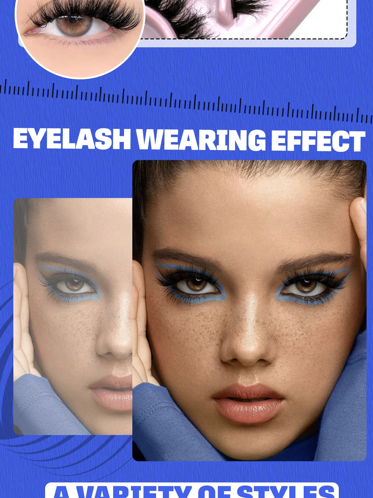 GROINNEYA 5/10 Pairs 3D Faux Mink Lashes Fluffy Soft Full Thick Wispy Natural long False Eyelashes Curly lashes wholesale lashes