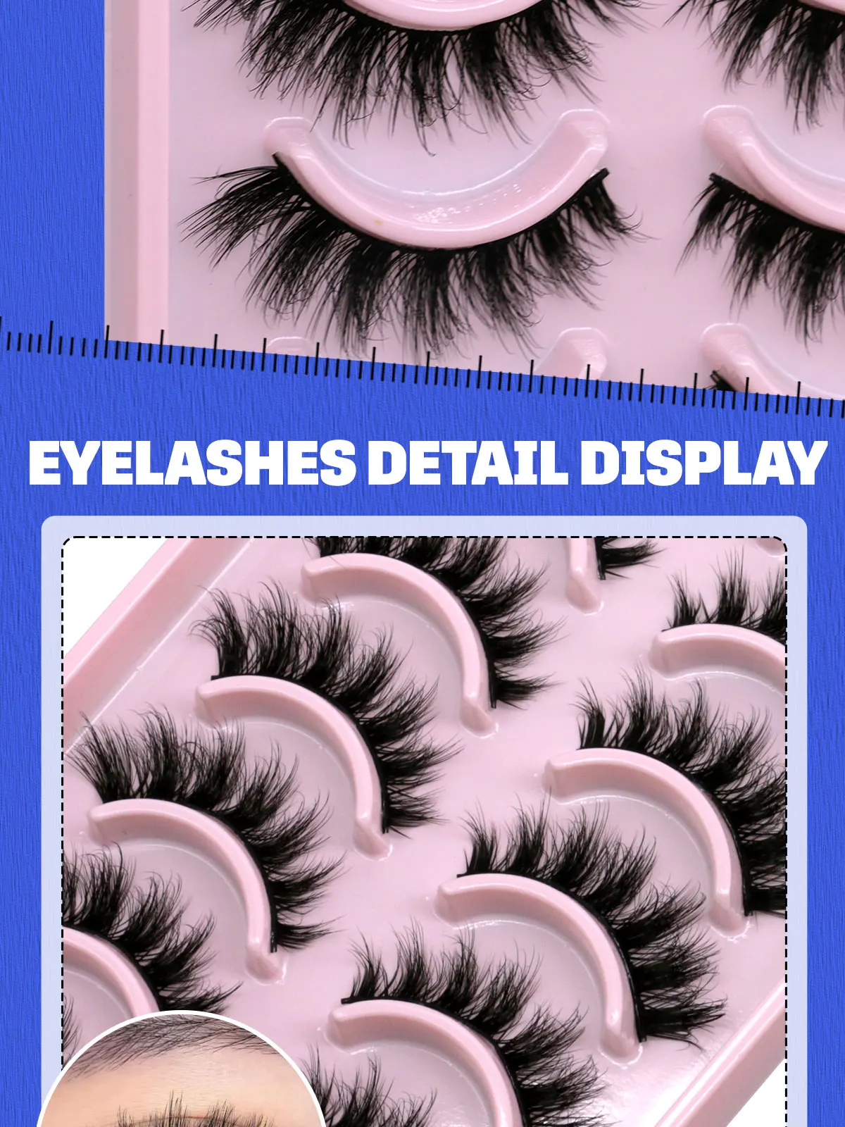 GROINNEYA 5/10 Pairs 3D Faux Mink Lashes Fluffy Soft Full Thick Wispy Natural long False Eyelashes Curly lashes wholesale lashes