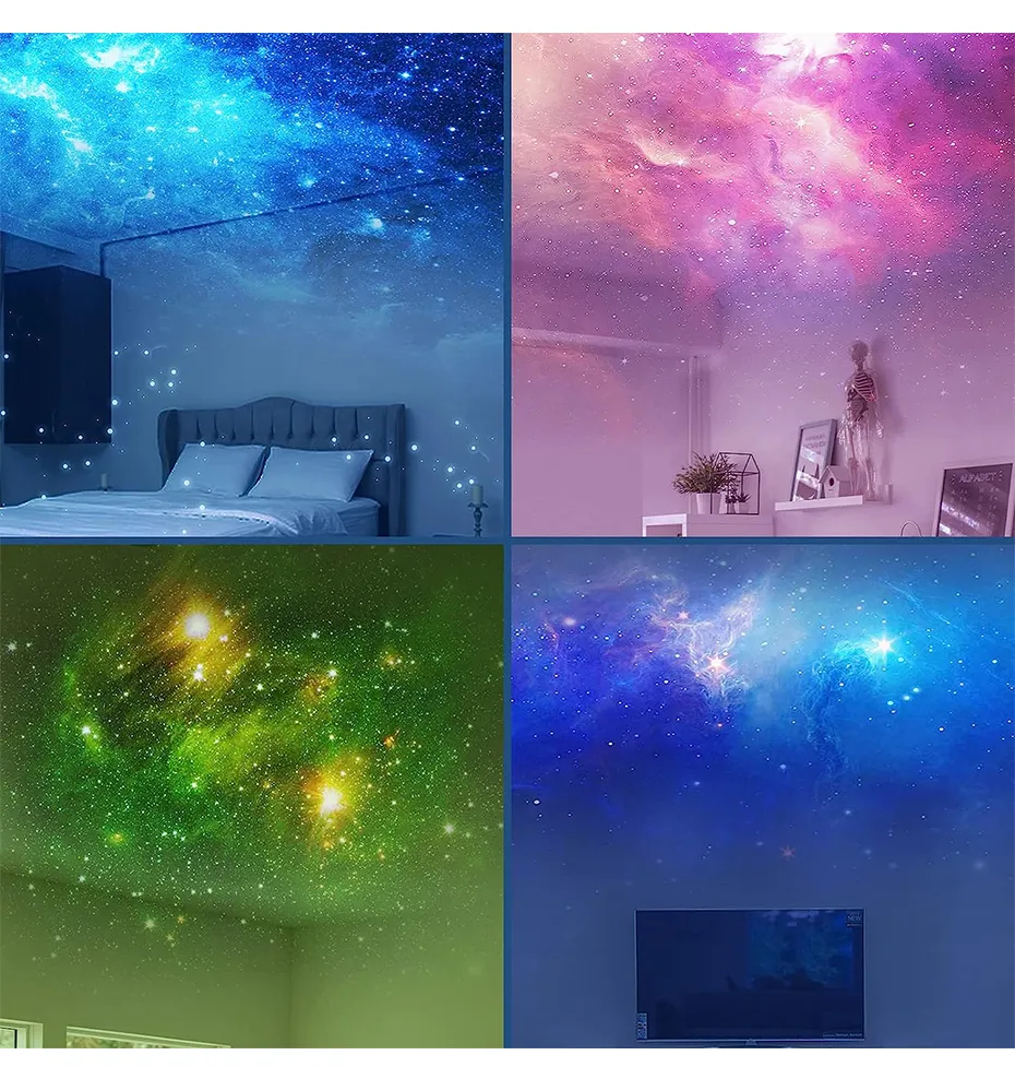 Galaxy Star Projector LED Night Light Starry Sky Astronaut Porjectors Lamp For Decoration Bedroom Home Decorative Children Gifts